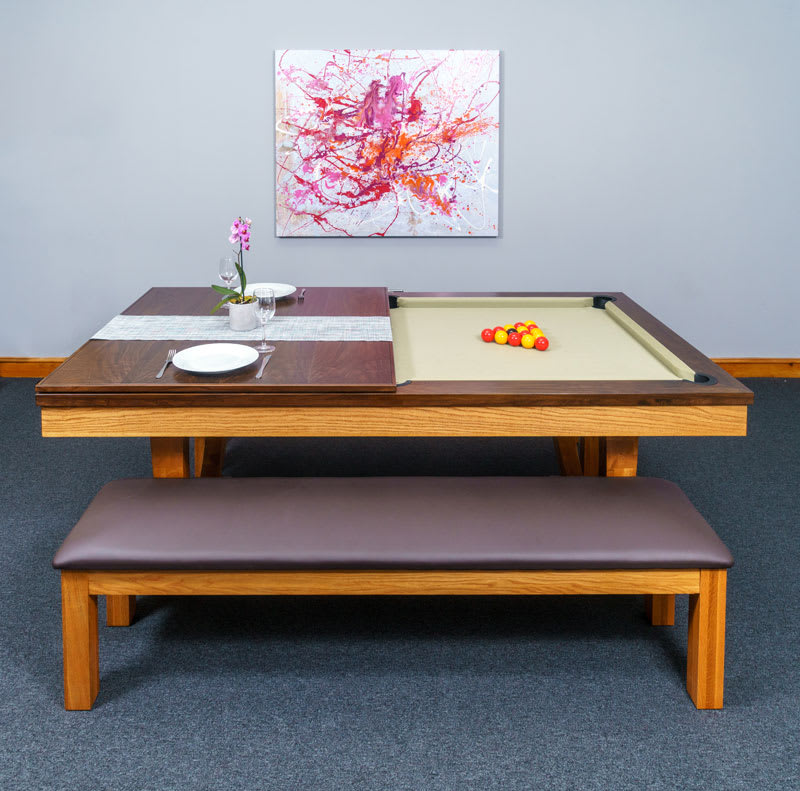 Signature Huntsman Solid Oak Pool Dining Table 7ft Free Delivery